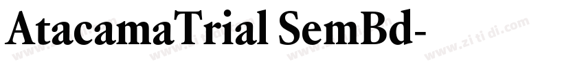 AtacamaTrial SemBd字体转换